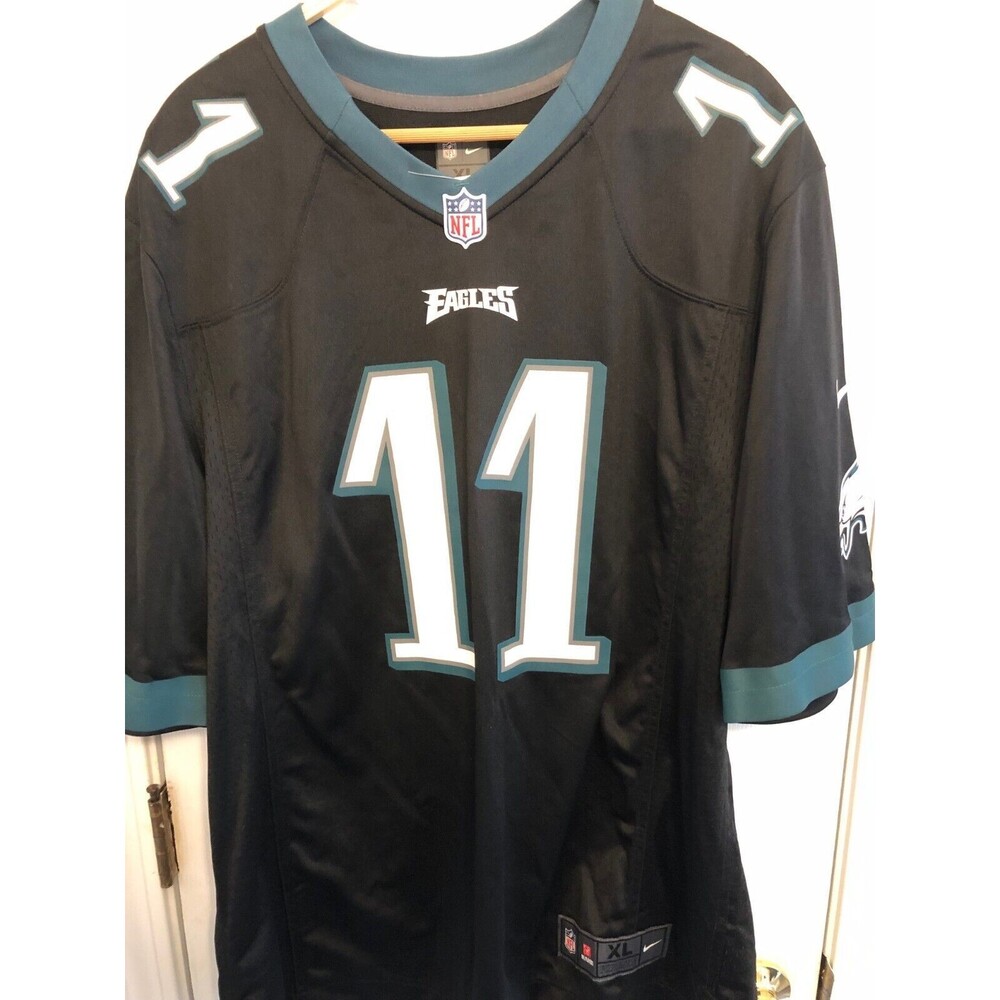 Nike on Field NFL Philadelphia Eagles Carson Wentz #11 Jersey Black/Green New XL
